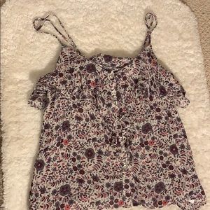 American Eagle purple floral tank top
